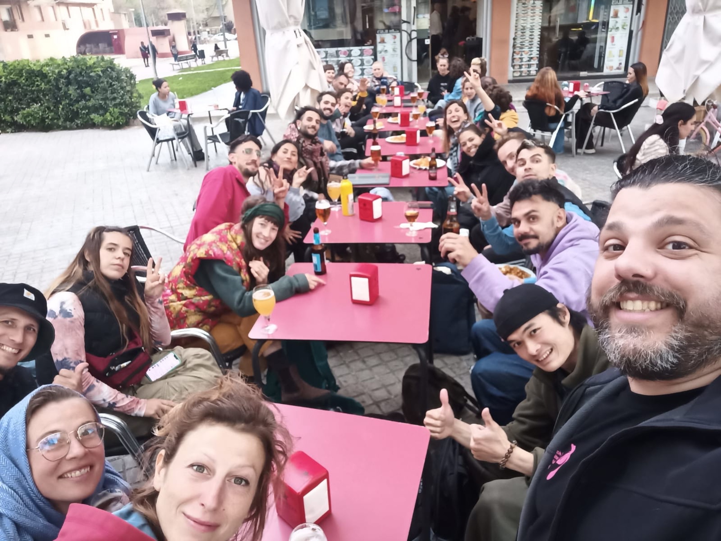 Cyr Wheel meeting in Barcelona